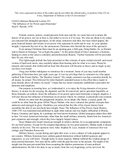 21, The Influence of Air Power upon Historians., Noel F. Parrish, 1978