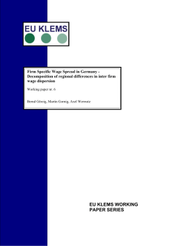 Firm Specific Wage Spread in Germany