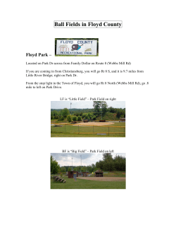Ball Fields in Floyd County