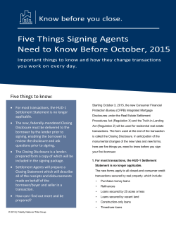 Five things to know - Nationwide Signing Services