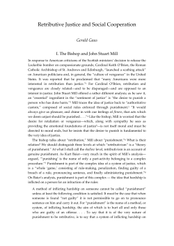 Retributive Justice and Social Cooperation.