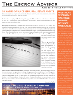 Six Habits of Successful Real Estate Agents