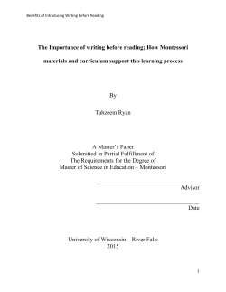 The Importance of writing before reading