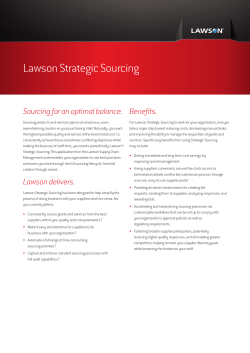 Lawson Strategic Sourcing
