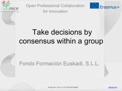 Take decisions by consensus within a group