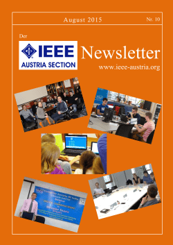 Newsletter - IEEE Austria Section