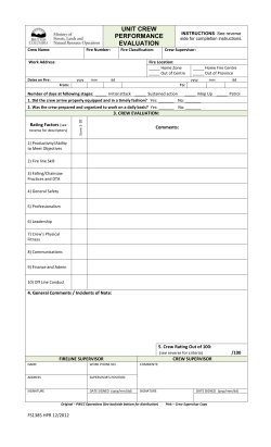 unit crew performance evaluation
