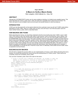 339-2013: A Macro to Verify a Macro Exists