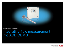 integrating flow measurement into ABB CEMS