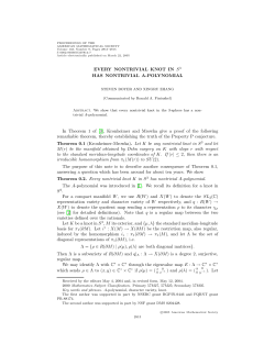 Every non-trivial knot has a non-trivial A-polynomial - CIRGET