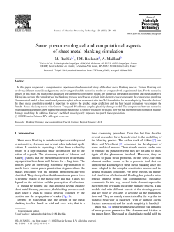 Some phenomenological and computational aspects of sheet