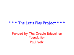 The Let`s Play Project