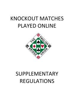 Online Match Regulations