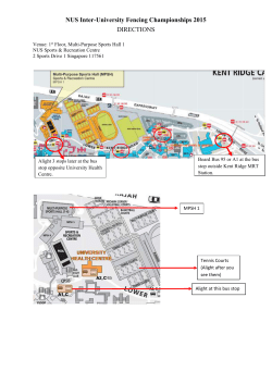 Directions to NUS MPSH 1