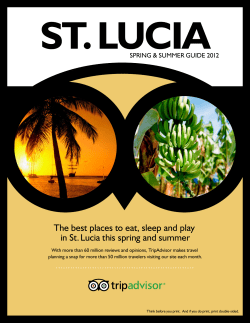 The best places to eat, sleep and play in St. Lucia this spring and