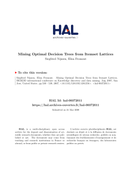 Mining Optimal Decision Trees from Itemset Lattices