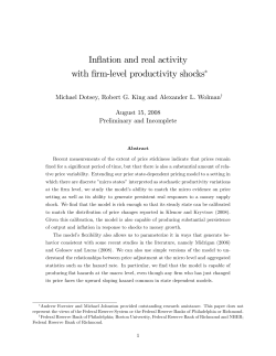 Inflation and real activity with firm