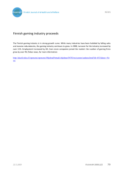 Finnish gaming industry proceeds