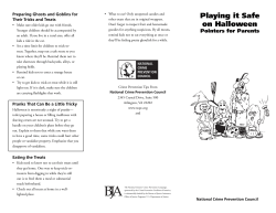 Playing it Safe on Halloween - National Crime Prevention Council