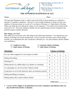 Epworth-Sleepiness-Scale