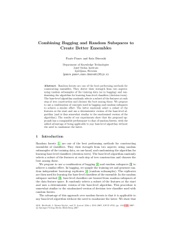 Combining Bagging and Random Subspaces to