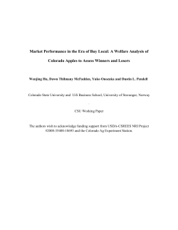 Market Performance in the Era of Buy Local