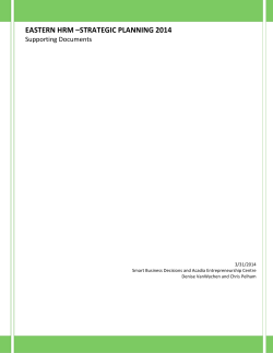 eastern hrm *strategic planning 2014