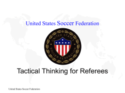 Tactical Thinking for Referees