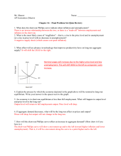 Mr. Maurer Name: AP Economics (Macro) Chapter 16 &ndash; Final