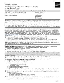 Non-conforming Submission Check List