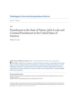 Punishment in the State of Nature: John Locke and Criminal