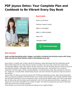 PDF Joyous Detox: Your Complete Plan and