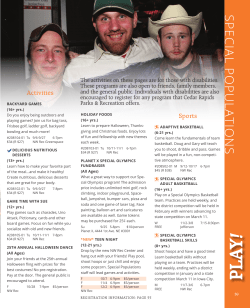 special populations - City of Cedar Rapids