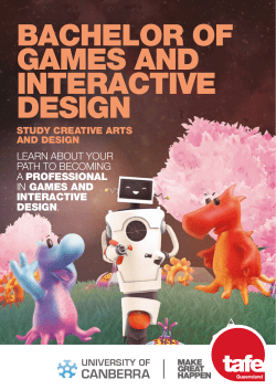 bachelor of games and interactive design