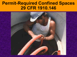 Permit-Required Confined Spaces