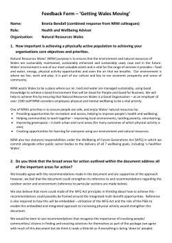 Getting Wales Moving - Natural Resources Wales