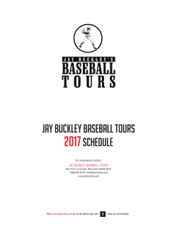 jay buckley baseball tours 2017schedule