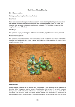 Maak-Keaw (Marble Shooting)