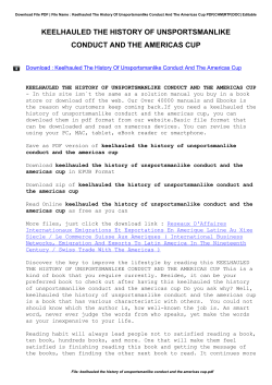 Keelhauled The History Of Unsportsmanlike Conduct And The