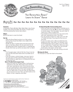 The Berenstain Bears&reg; Learn to Share&trade; Game