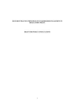 OECD Best Practice Principles on Stakeholder