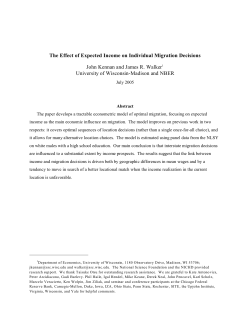 The Effect of Expected Income on Individual Migration Decisions