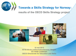 Towards a Skills Strategy for Norway