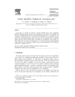 Genetic algorithms: bridging the convergence gap