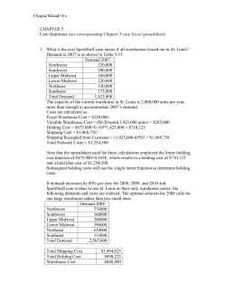Supply Chain Management