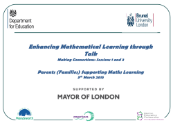 Enhancing Mathematical Learning through Talk