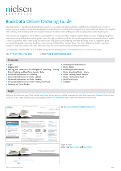 BookData Online Ordering Guide