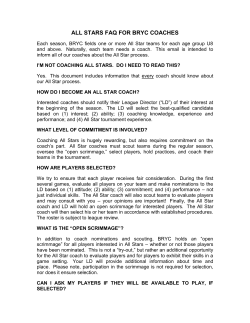 all stars faq for bryc coaches