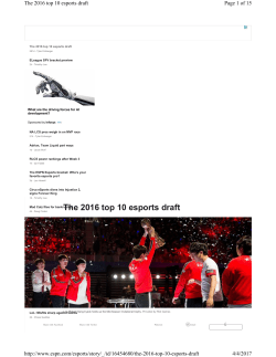 The 2016 Top 10 - American Bar Association