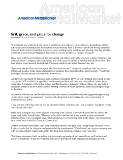 Grit, Grace and Game for Change